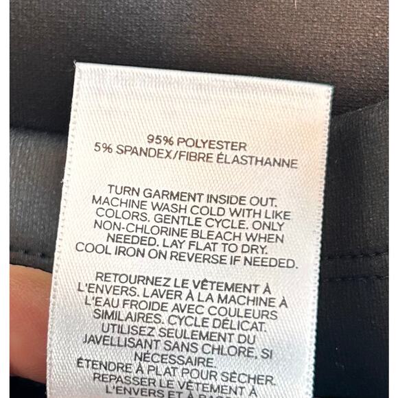 Express Women's Faux Suede Stretch Elastic Waist Skinny Leggings Black‎ SZ Small - Picture 8 of 11